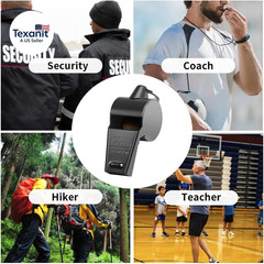 Whistle Stainless Steel Coach Sports Whistle with Lanyard, Loud Crisp Sound Whis