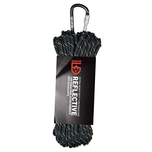 1100 Paracord and Carabiner, 5.5 mm Heavy-Duty Cord for Camping and 100 ft