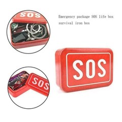 New Camping Hiking Outdoor Sport Survival Emergency Kit SOS Help Tools Box