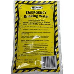 Mayday Emergency Drinking Water Pouches Lot of 8 Survival Disaster Prep 4.225 oz