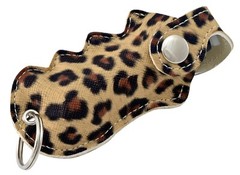 Pepper Defense 2-PACK Pepper Spray Max Strength Zebra & Leopard Holsters UV Dye