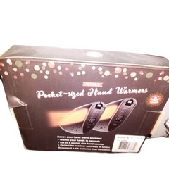 The Original Workshop Electric Pocket-sized Hand Warmers Black Set of 2 SM-58868