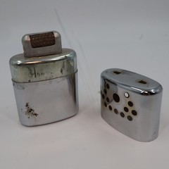Jon-E Giant G.I. Hand Warmer Unisex OS Silver Chrome Vintage Aladdin Mfg Co