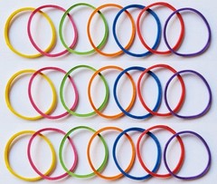 200 Pcs 1inch (2.5cm) Assorted blue, green, yellow, purple; red, oragne, pink