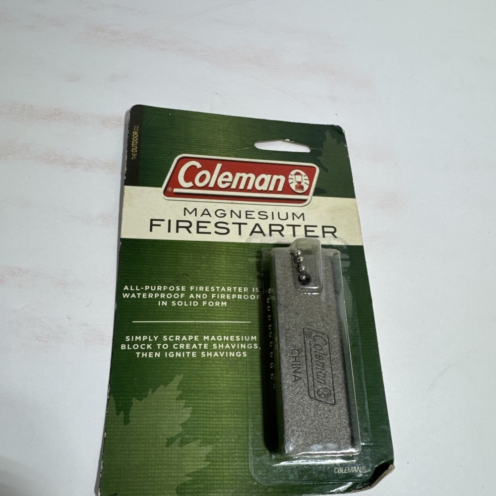 Coleman Magnesium Firestarter = Solid Form Camping Survival Travel New