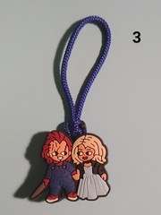 Paracord Handmade Zipper Pull HORROR THEMED- Beetlejuice/ Pennywise + 11 options
