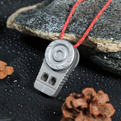 EDC Titanium Safety Whistle Emergency Survival Whistle Outdoor Pet Training Tool