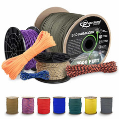 Paracord Planet 550 Paracord 200 Colors Hanks From 10-100 Feet And Spools Of