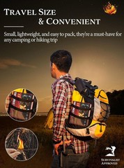 Nvkrvks Fire Starter, Easy-Burning Fire Starter Squares for Wood Stoves