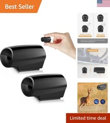 2 Pack Deer Whistle Warning for Car Horn Unit With Rubber Pads, Exterior Acce…