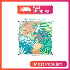 WIWIGO Beach Blanket Mat Waterproof Sandproof for 2-8 Adults Quick Drying