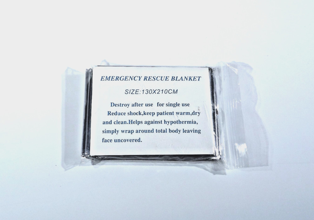 Emergency Rescue Blanket – 130 x 210 cm – Silver – Single Use – Survival