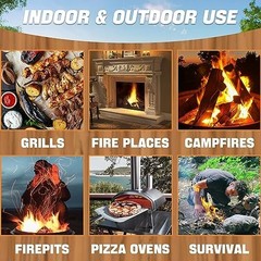 Natural Fire Starter Sticks 65 Pack Long Burn Time for Charcoal Grill Fireplace