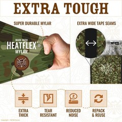 Dont Die In The Woods Emergency Sleeping Bag Hood Camo