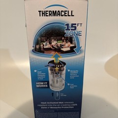 Thermacell 15 Feet Zone Mosquito Repeller Patio Shield Glacier Blue Outdoor New