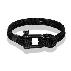 Survival Bracelet for Men Women U Shape Emergency Paracord Rope 316L Buckle