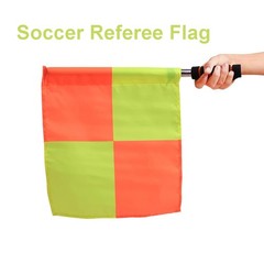 Soccer Referee Flag Sports Match Football Linesman Flags with Case Referee Eq…