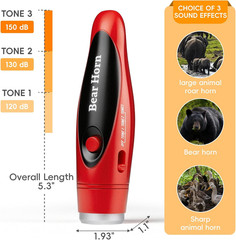 Loud Bear Bell Set to Scare Bears, Hiking Essentials for Women, Emergency Whistl