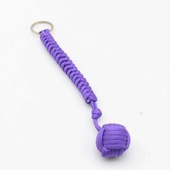 Paracord Monkey Fist Style Keychain Outdoor Hiking Accessory