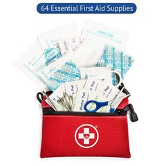 Swiss Safe 2-in-1 First Aid Kit for Car, Travel & Home, 1 Pack,