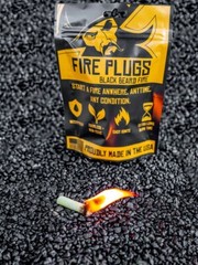 Black Beard Fire Plugs Fire Starter – Fire Starting Tinder – Made in the USA