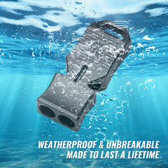 Titanium Emergency Survival Whistle, Portable Necklace Whistle, Loud Whistle up