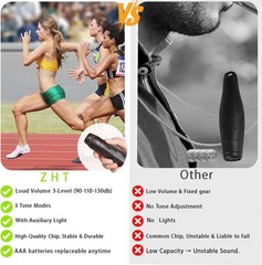 Electronic Whistle for Coaches Referees Teachers 3 Tones 3 Volume with Lanyard