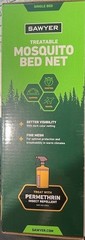 Treatable Mosquito Bed Net w/ Treatment Kit, by Sawyer BRAND NEW Single Bed