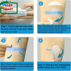 Freestyle Sensor Adhesive Bandage Patches for Libre 2 Cover Waterproof Clear Fil