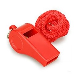 8-Pack Loud 120dB Safety Whistles with Lanyard – Bright Colored Plastic
