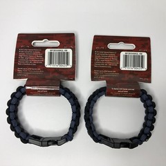 Secureline 550 lb. Large Military Grade Paracord Survival Bracelet Lot Of 2 New