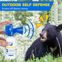 1.4Oz Bear Horn Self Defense, Loud Air Horn for Wild Animals, 120Db Heard up to