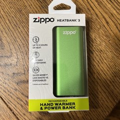 Zippo HeatBank 3 Rechargeable Hand Warmer & USB Power Bank 2600mAh