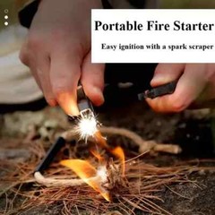 Paracord Survival Hiking Bracelet Fire Starter Compass Whistle, Cut Tactical NEW