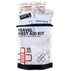 ASR Outdoor 55pc Compact Travel First Aid Kit in Resealable Bag Camping Hiking