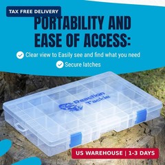 Reaction Tackle Tackle Box Trays, Utility Storage Boxes for Fishing Tackle, Lure