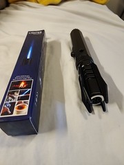 Lightsaber Lighter Bright Fire, Adjustable Butane Torch with Safety Lock