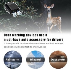 2 PCS Deer Whistles Car Warning Device – Universal Ultrasonic Animal Alert Horn