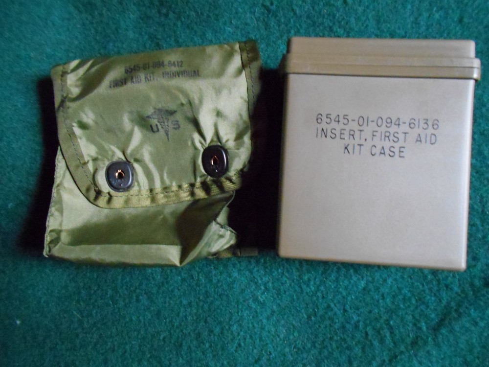 US Military Surplus Individual First Aid Set, Empty, New Old Stock.