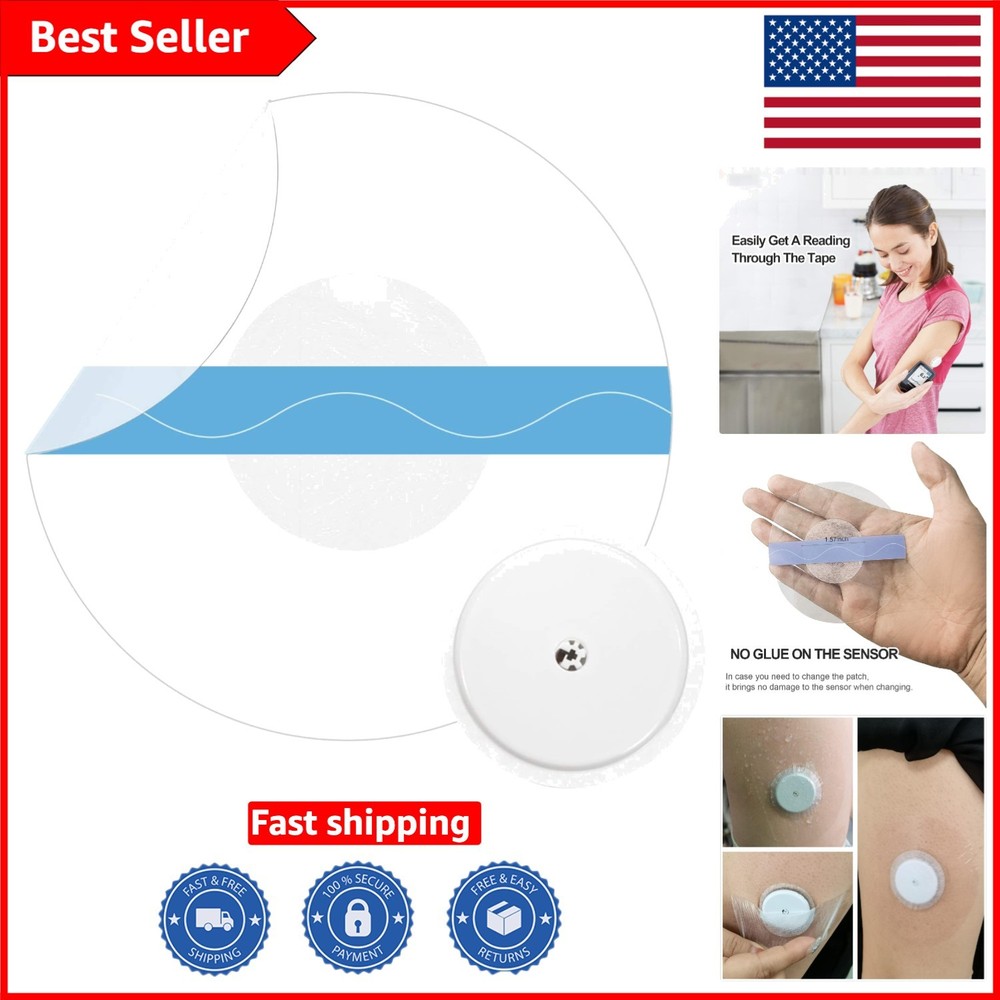 Transparent & No Glue in Center Libre Sensor Covers – 40 Count Durable Patches