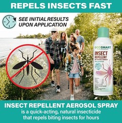 EcoSmart 6oz Plant-Based Mosquito Spray (2-Pack)