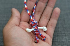 Handmade 550 Paracord Key Small Little Guy Chain Camo Deep Woods