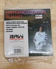 Lots of 4. 8. ot 12 BRW Emergency Survival Blankets 84″x52″ Original Packaging