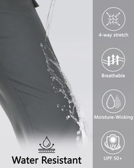 MIVEI Women’s Hiking Cargo Pants Quick Dry Lightweight Water Large, Dark Gray