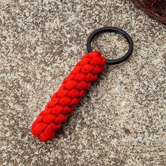 Handmade Woven Corn Knot Survival Paracord Keychain Outdoor Rock Climbing