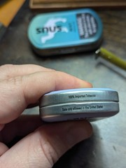 EMPTY Camel Mint/Frost Snus Tin Set (2) Crafts/Survival/Fishing Storage 3″