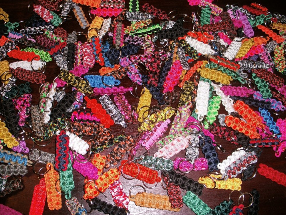 Paracord / Survival Key Chain Lot of 25