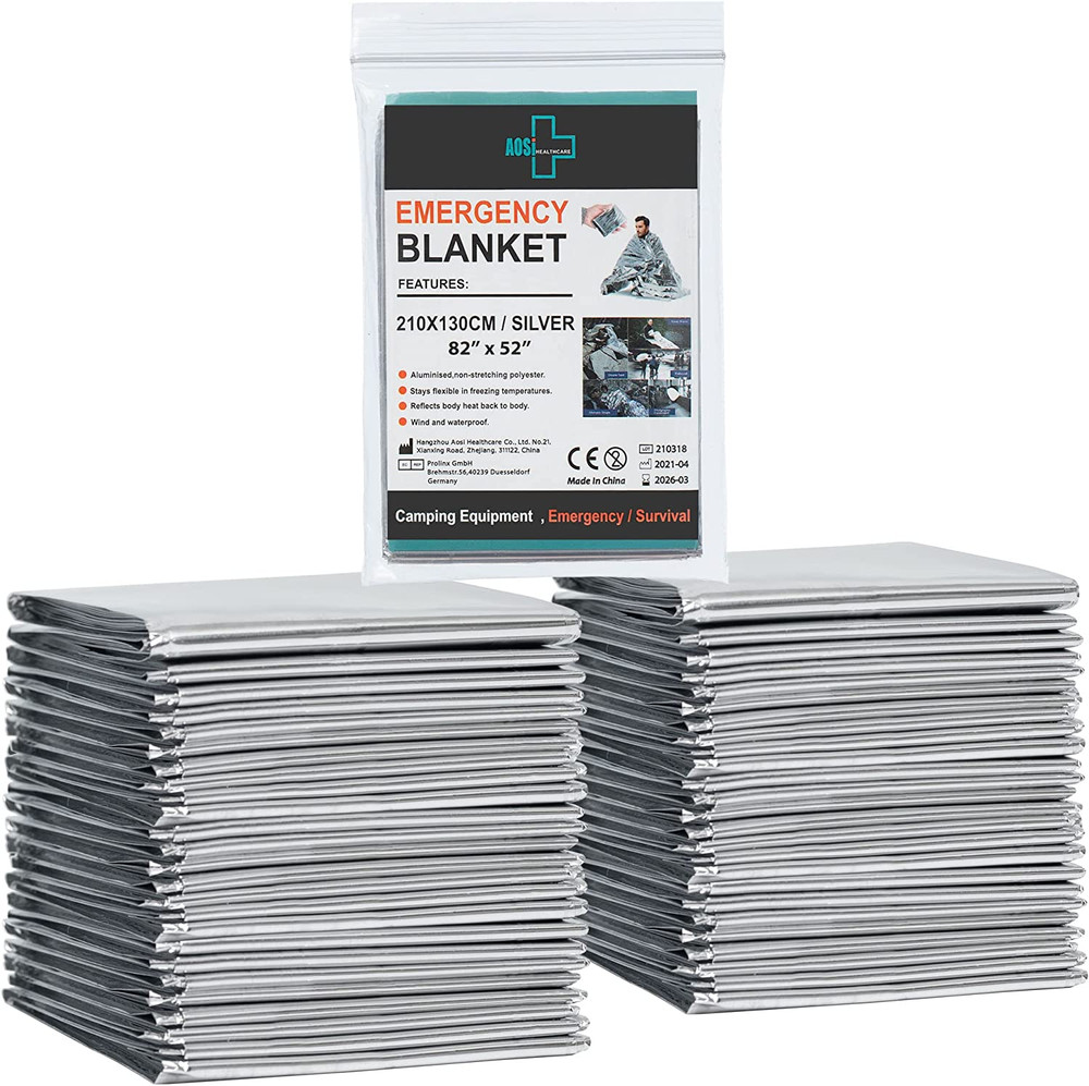 Emergency Blankets 12 Pack Mylar Thermal Survival Space Blankets