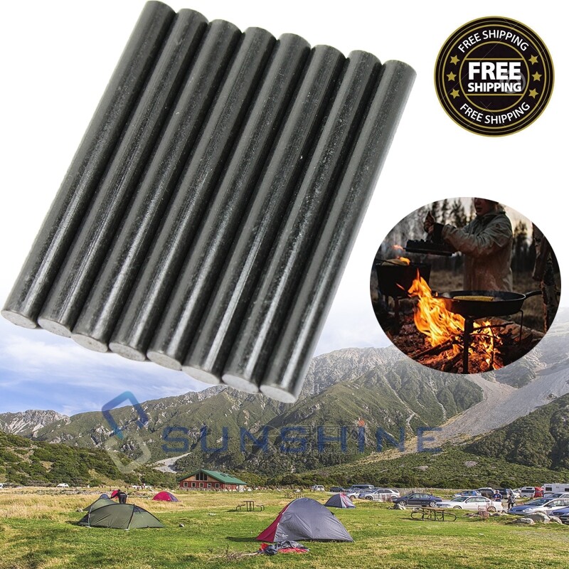 Tactical Pack of 8 -5/16″x3″ DIY Ferrocerium Rod Flint Fire Starter Camping Tool