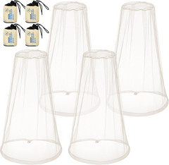 4 Pack Mosquito Bug Net Mesh for Head Mosquito Net Face Fly Netting Hood from In